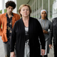 (Joel Fry, Pauline Quirke, Gaia Scodellaro, Rob Lowe) (Photo: Nick Briggs/WTTV Productions Limited)